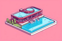 Pool architecture technology telephone. AI generated Image by rawpixel.
