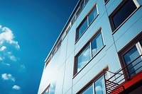 Modern apartment building sky architecture outdoors. AI generated Image by rawpixel.