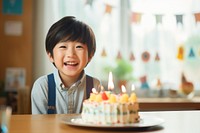 Japanese kid cake birthday dessert. AI generated Image by rawpixel.