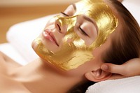 Woman adult mask gold. AI generated Image by rawpixel.