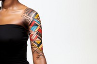 Color tattoo back arm. AI generated Image by rawpixel.