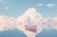 Boat on water outdoors vehicle nature. AI generated Image by rawpixel.