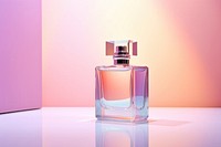 Perfume bottle cosmetics lighting purple. AI generated Image by rawpixel.