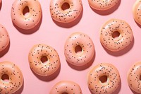 Bagels pattern food backgrounds. AI generated Image by rawpixel.
