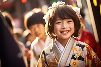 Japanese kids festival costume kimono. AI generated Image by rawpixel.