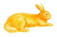 Rabbit drawing rodent animal. AI generated Image by rawpixel.