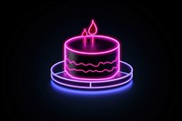Cake light neon dessert. AI generated Image by rawpixel.