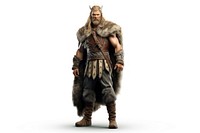 Viking cosplay adult fur bodybuilder. AI generated Image by rawpixel.