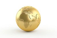 Globe gold sphere planet. AI generated Image by rawpixel.