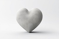 Heart white white background monochrome. AI generated Image by rawpixel.