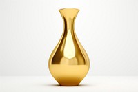 Vase gold white background simplicity. AI generated Image by rawpixel.