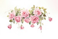 Roses flower nature plant. AI generated Image by rawpixel.