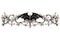 Bats black white background accessories. AI generated Image by rawpixel.