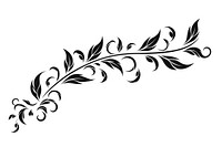 Leaves graphics pattern black. AI generated Image by rawpixel.