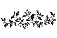 Leaf graphics pattern black. AI generated Image by rawpixel.