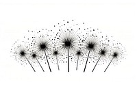 Fireworks plant white background monochrome. AI generated Image by rawpixel.