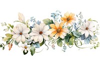 Daisy flowers graphics pattern plant. AI generated Image by rawpixel.