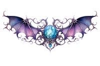 Bat jewelry white background accessories. AI generated Image by rawpixel.