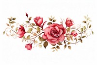 Roses graphics pattern flower. AI generated Image by rawpixel.
