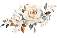 White roses graphics pattern flower. AI generated Image by rawpixel.
