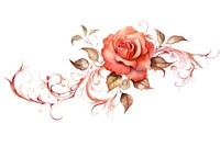 Rose graphics pattern flower. AI generated Image by rawpixel.