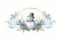 Snowman and snowy snowman winter white. AI generated Image by rawpixel.