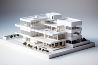 An architectural model of a modern office architecture building house. AI generated Image by rawpixel.