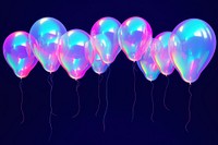 Balloons purple illuminated lightweight. AI generated Image by rawpixel.