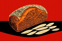 Bread food wood animal. AI generated Image by rawpixel.