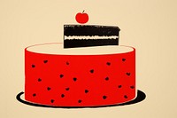 Cake dessert food anniversary. AI generated Image by rawpixel.
