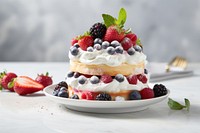 Cake berry fruit food. AI generated Image by rawpixel.