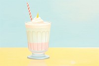 Milkshake smoothie dessert drink. AI generated Image by rawpixel.