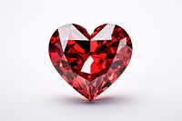 Red diamond gemstone jewelry shape. AI generated Image by rawpixel.