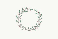 Graphics pattern wreath plant. AI generated Image by rawpixel.