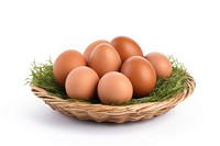 Farm basket egg organic. AI generated Image by rawpixel.