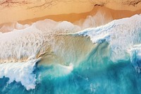 Beatiful ocean and beach outdoors nature coast. AI generated Image by rawpixel.