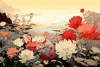 Flower garden outdoors nature plant. AI generated Image by rawpixel.