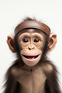 A happy monkey animal wildlife mammal. AI generated Image by rawpixel.