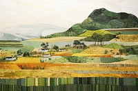 Minimal agriculture landscape painting nature. AI generated Image by rawpixel.
