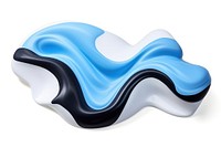 Fluid shape blue white background abstract. 