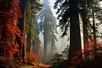 Forest autumn landscape outdoors. AI generated Image by rawpixel.
