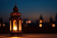 Candle glowing lantern outdoors lighting. AI generated Image by rawpixel.
