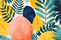 Simple abstract leaf patterns background art backgrounds painting. AI generated Image by rawpixel.