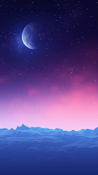 A fantasy moon background backgrounds astronomy outdoors. AI generated Image by rawpixel.