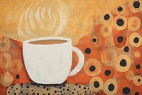 Coffee mug backgrounds painting drink. AI generated Image by rawpixel.