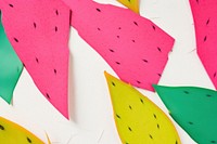 Dragon fruit paper art backgrounds. AI generated Image by rawpixel.