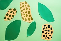 Leopards and banana trees pattern cartoon green. AI generated Image by rawpixel.