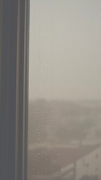 Water drips on the window wall fog architecture. AI generated Image by rawpixel.