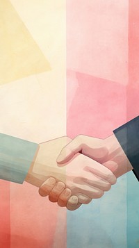 Businessman handshake abstract togetherness backgrounds. AI generated Image by rawpixel.