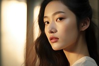 Korean woman skin portrait fashion. AI generated Image by rawpixel.